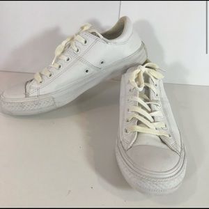 White Leather Converse